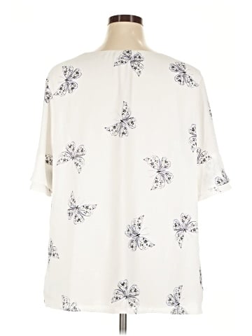Roz & Ali Short Sleeve Blouse (view 2)