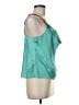 L'Agence 100% Polyester Teal Sleeveless Blouse Size Med (2) - photo 4