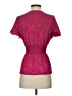 Max Studio 100% Polyester Burgundy Short Sleeve Blouse Size XS - photo 2