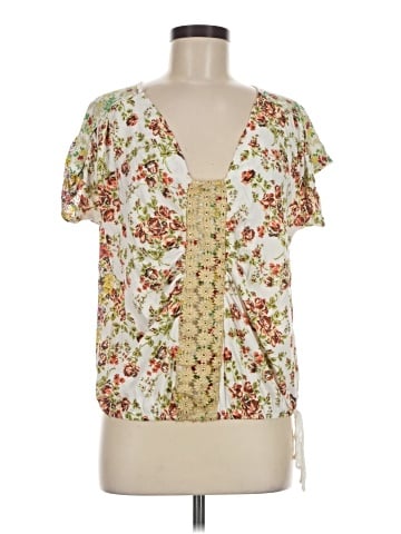 Language Short Sleeve Blouse (view 1)