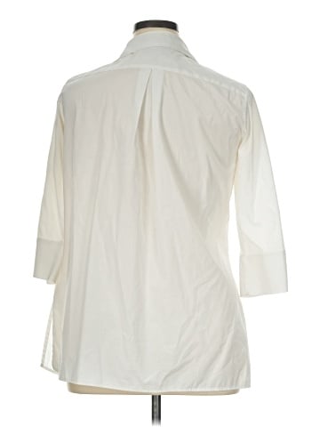 Investments 3/4 Sleeve Button-Down Shirt (view 2)