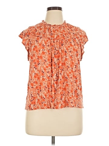 Ann Taylor LOFT Outlet Short Sleeve Blouse (view 1)