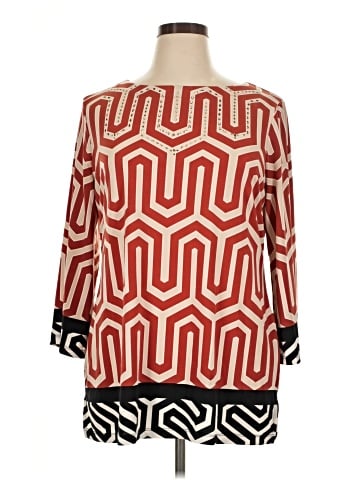 JM Collection Long Sleeve Blouse (view 1)