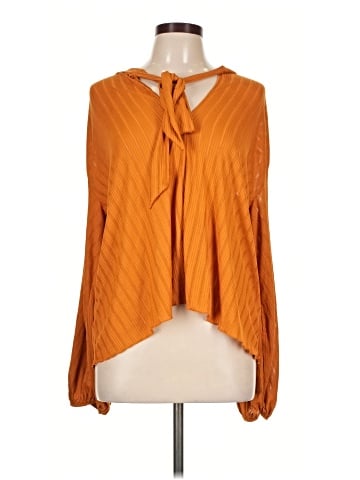 Zara W&B Collection Long Sleeve Blouse (view 1)