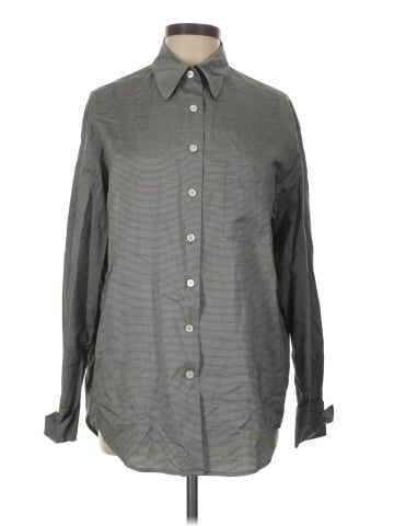 Anne Klein II Long Sleeve Silk Top (view 1)