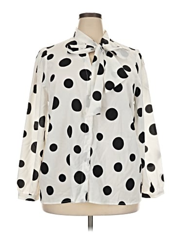 ELOQUII Long Sleeve Blouse (view 1)