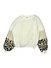 Speechless 100% Polyester Animal Print Ivory Pullover Sweater Size XL (kids) - photo 1