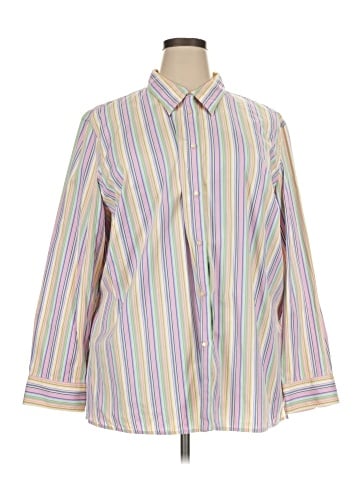 Lauren by Ralph Lauren Long Sleeve Button-Down Shirt (view 1)