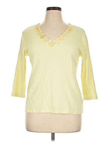JM Collection 3/4 Sleeve T-Shirt (view 1)