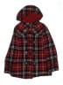 E. Land Plaid Red Coat Size 160 cm / US 14 - photo 1