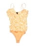 AFRM Animal Print Orange Bodysuit Size S - photo 1