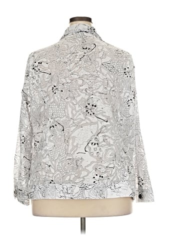 Cj Banks Long Sleeve Button-Down Shirt (view 2)