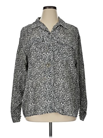 Anna and Frank Long Sleeve Silk Top (view 1)