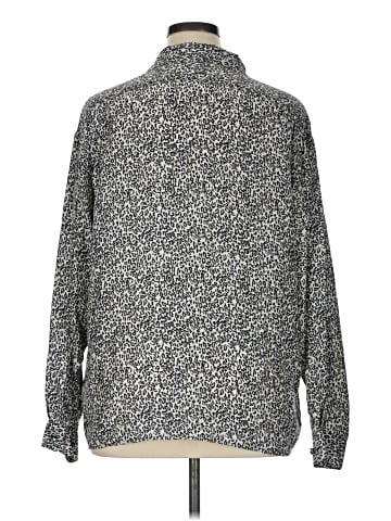 Anna and Frank Long Sleeve Silk Top (view 2)