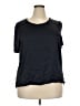 Saint + Sofia 100% Viscose Black Short Sleeve Top Size 18 - photo 1