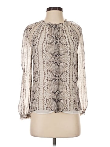 J.Crew Collection Long Sleeve Silk Top (view 1)