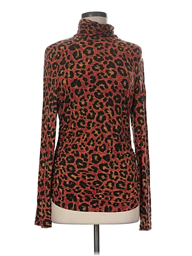 Pre-owned Carlisle Long Sleeve Turtleneck In Brown