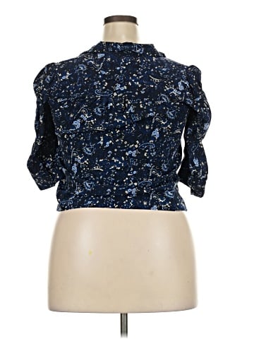 Noa Noa 3/4 Sleeve Button-Down Shirt (view 2)