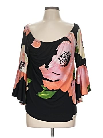 Frank Lyman Design 3/4 Sleeve T-Shirt (view 1)