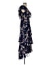 WAYF 100% Polyester Floral Blue Cocktail Dress Size S - photo 4