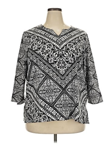 Alfred Dunner 3/4 Sleeve Blouse (view 1)