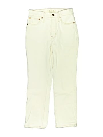 Madewell Petite Slim Demi-Boot Jeans in Cloud Lining (view 1)