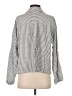 Max Studio Stripes Silver 3/4 Sleeve Blouse Size S - photo 2