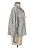 Max Studio Stripes Silver 3/4 Sleeve Blouse Size S - photo 4