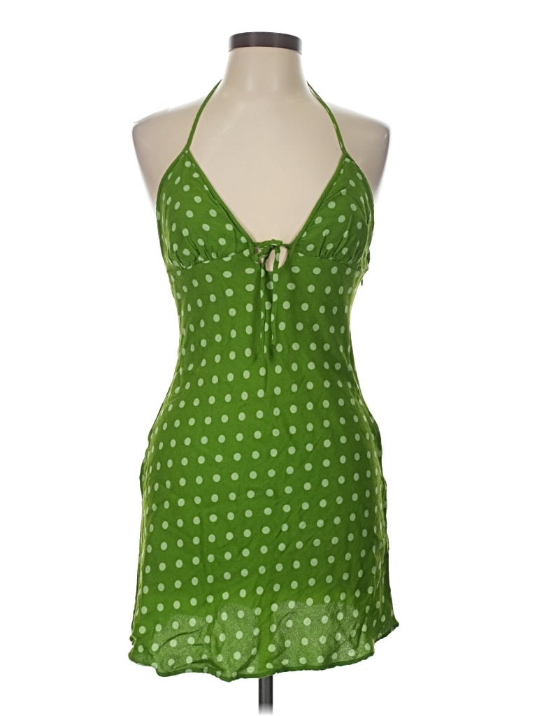 Pre-owned Reformation Tank Top Green Halter Neckline Tops