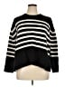 Gap 100% Cotton Stripes Black Pullover Sweater Size XL - photo 1