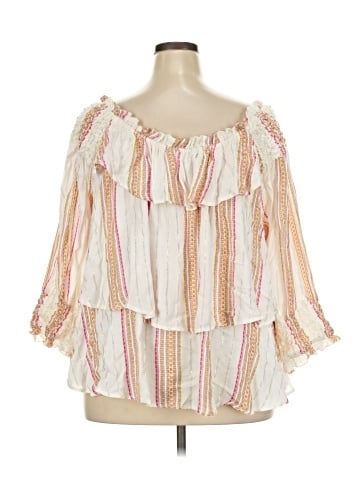 For The Republic 3/4 Sleeve Blouse (view 2)