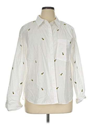 Maeve Long Sleeve Button-Down Shirt (view 1)