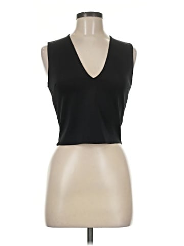 Zara W&B Collection Sleeveless T-Shirt (view 1)