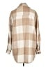 Love Tree 100% Polyester Plaid Tan Coat Size L - photo 2