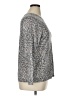 Chico's Animal Print Gray Pullover Sweater Size XL (3) - photo 4