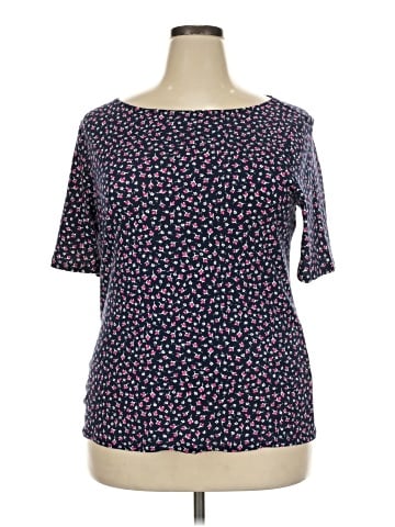 Lauren by Ralph Lauren 3/4 Sleeve T-Shirt (view 1)