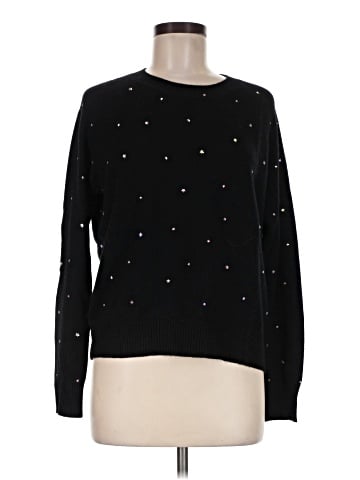 Aqua Cashmere Pullover Sweater (view 1)