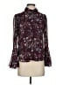 CeCe 100% Polyester Burgundy Long Sleeve Blouse Size XS - photo 1