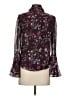 CeCe 100% Polyester Burgundy Long Sleeve Blouse Size XS - photo 2