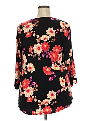 JM Collection 3/4 Sleeve Blouse (view 2)