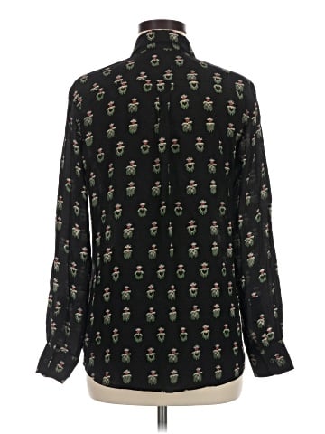 Uniqlo Long Sleeve Silk Top (view 2)