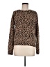 Aqua Animal Print Brown Pullover Sweater Size M - photo 1