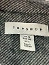 Topshop 100% Polyester Chevron-herringbone Gray Blazer Size 6 - photo 6