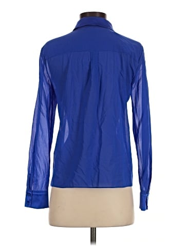 Alice + Olivia Long Sleeve Silk Top (view 2)