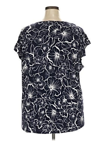Anne Klein Short Sleeve Blouse (view 2)