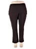 JM Collection Brown Active Pants Size 22WP - photo 1