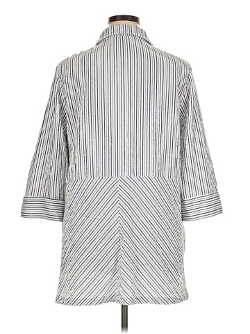 Soft Surroundings 3/4 Sleeve Button-Down Shirt (view 2)