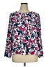 Ann Taylor LOFT 100% Polyester Floral Pink 3/4 Sleeve Blouse Size XL - photo 1