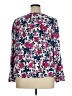 Ann Taylor LOFT 100% Polyester Floral Pink 3/4 Sleeve Blouse Size XL - photo 2