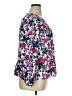 Ann Taylor LOFT 100% Polyester Floral Pink 3/4 Sleeve Blouse Size XL - photo 4